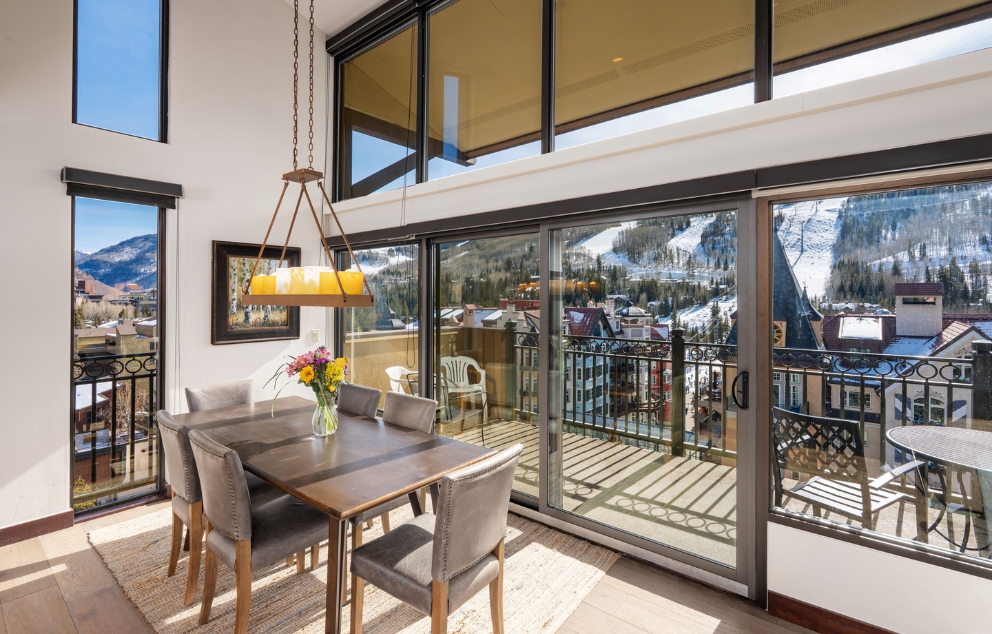 Dining Area with Mountain Views