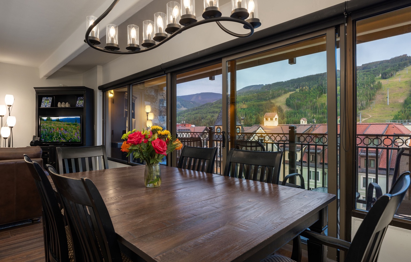 Dining Room with Mountain Views