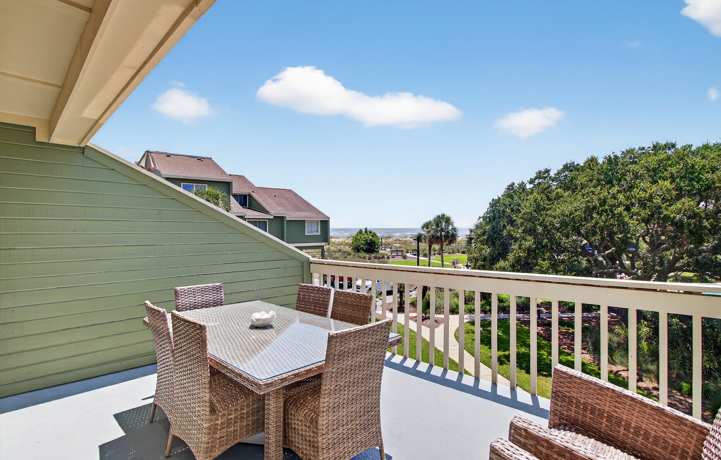 Incredible outdoor dining space with ocean views.
