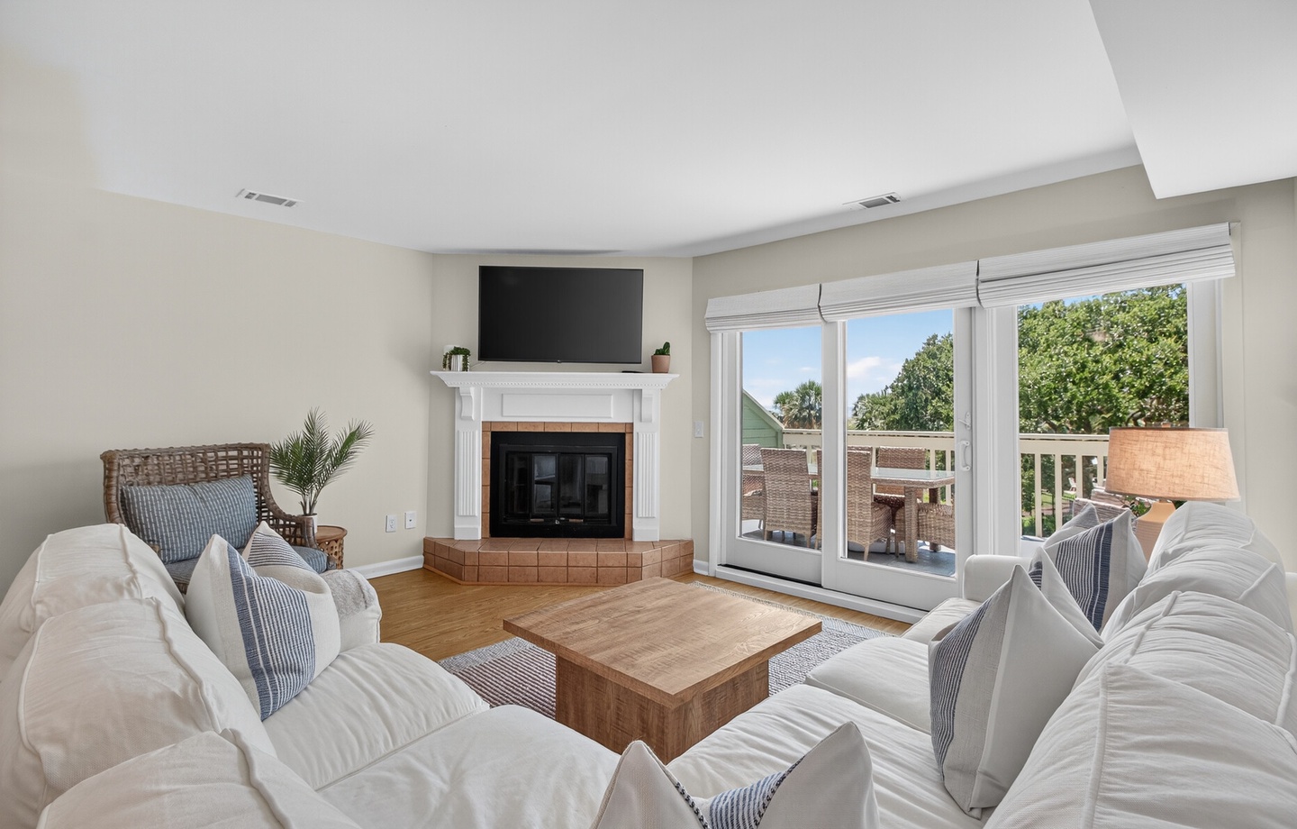 Lots of natural light and cozy living spaces.