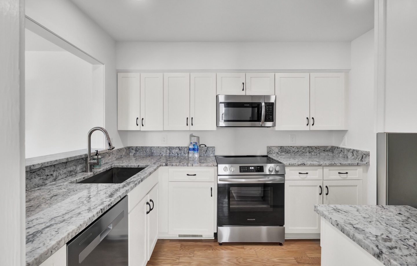 Your fully equipped kitchen features granite countertops, stainless steel appliances, and plenty of cabinet space for all your culinary adventures.