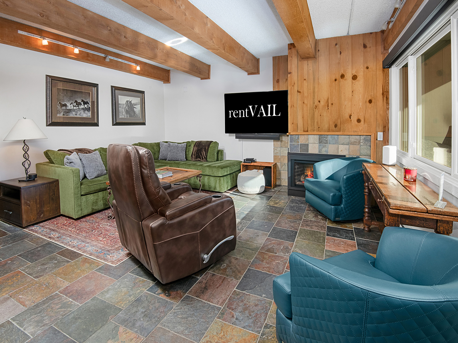 Living Room w/ Fireplace