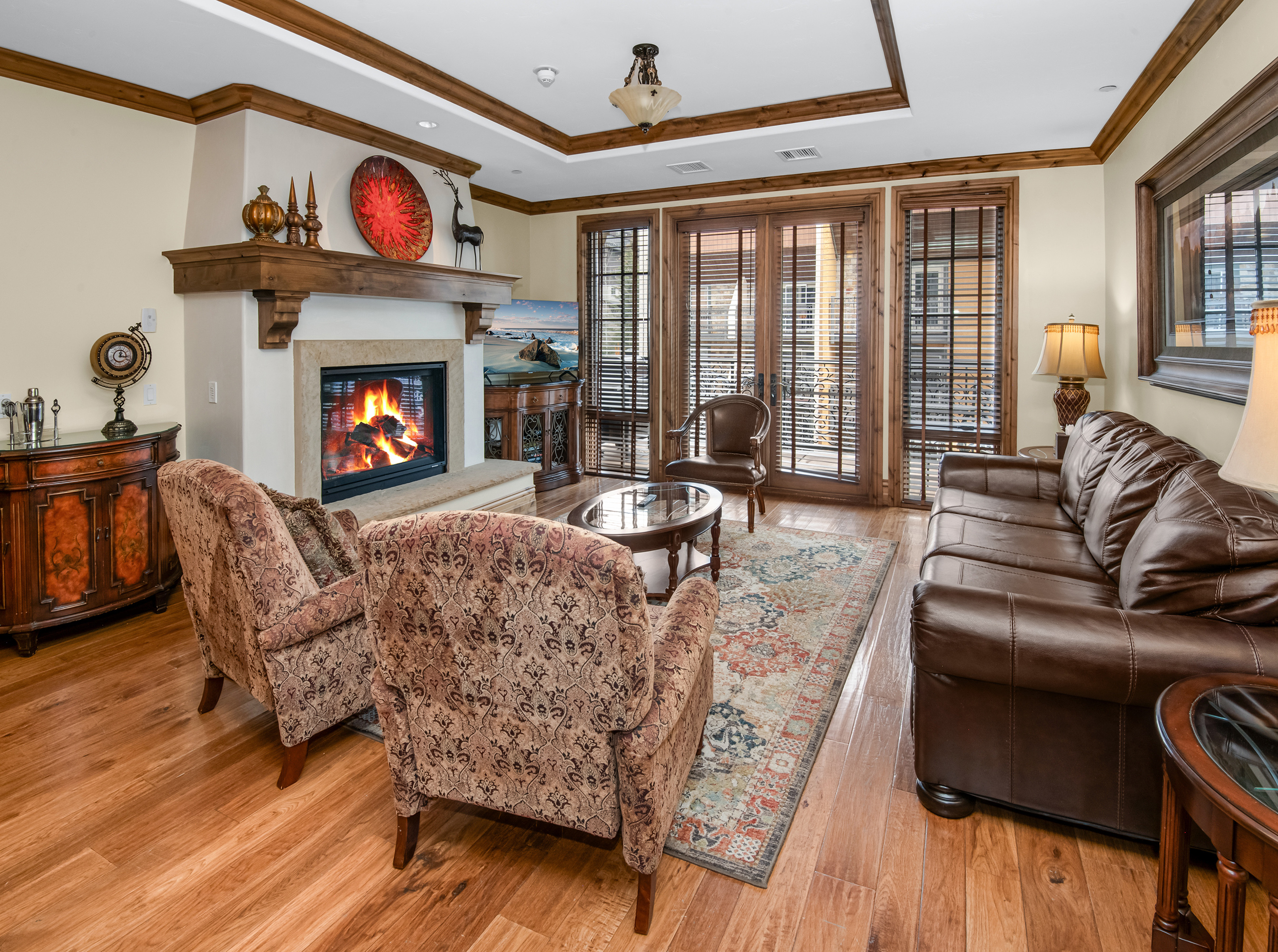 Living Area W/Gas Fire Place