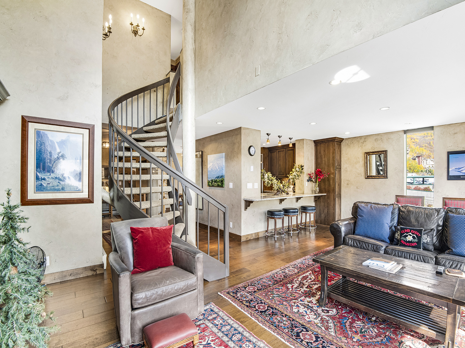 Living Room w/ View of Stair Case