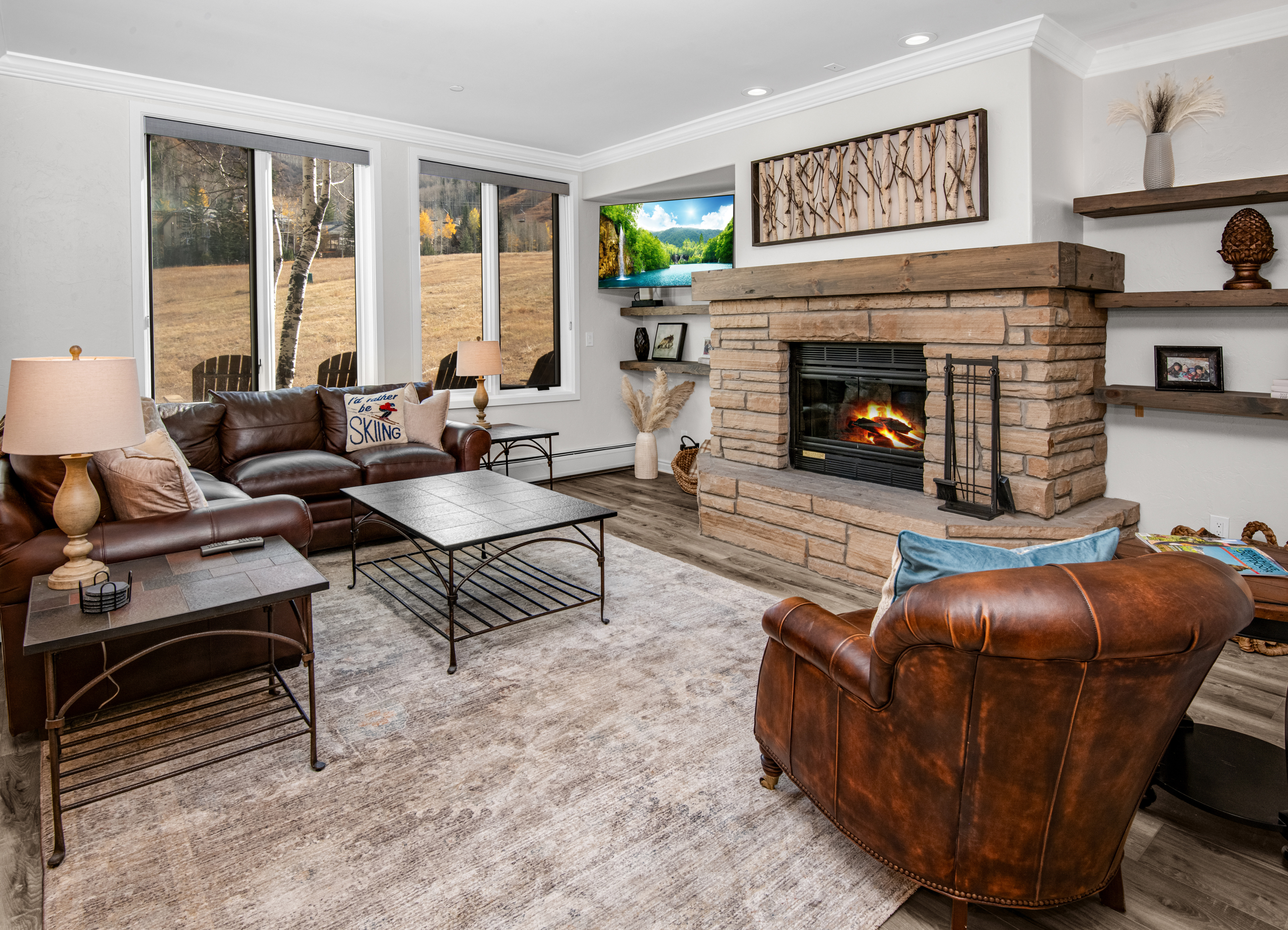 Living Room View of the Slopes