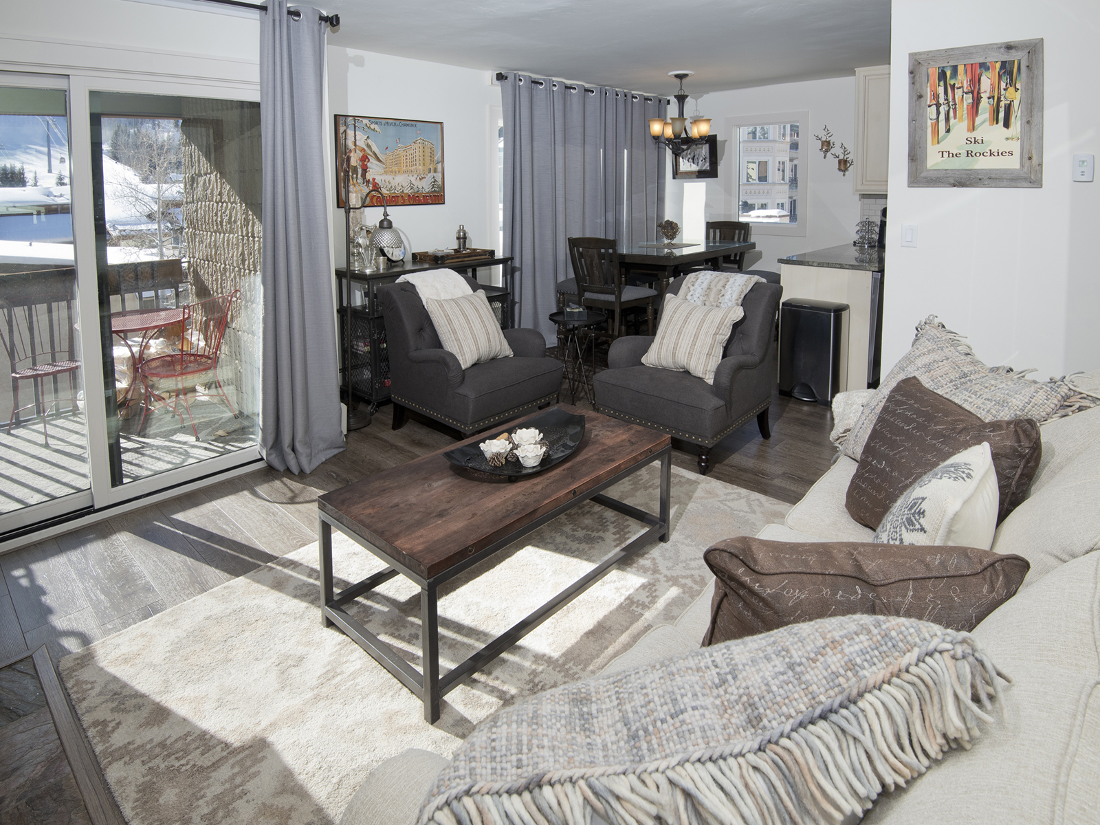 Living Room w/ View of Kitchen