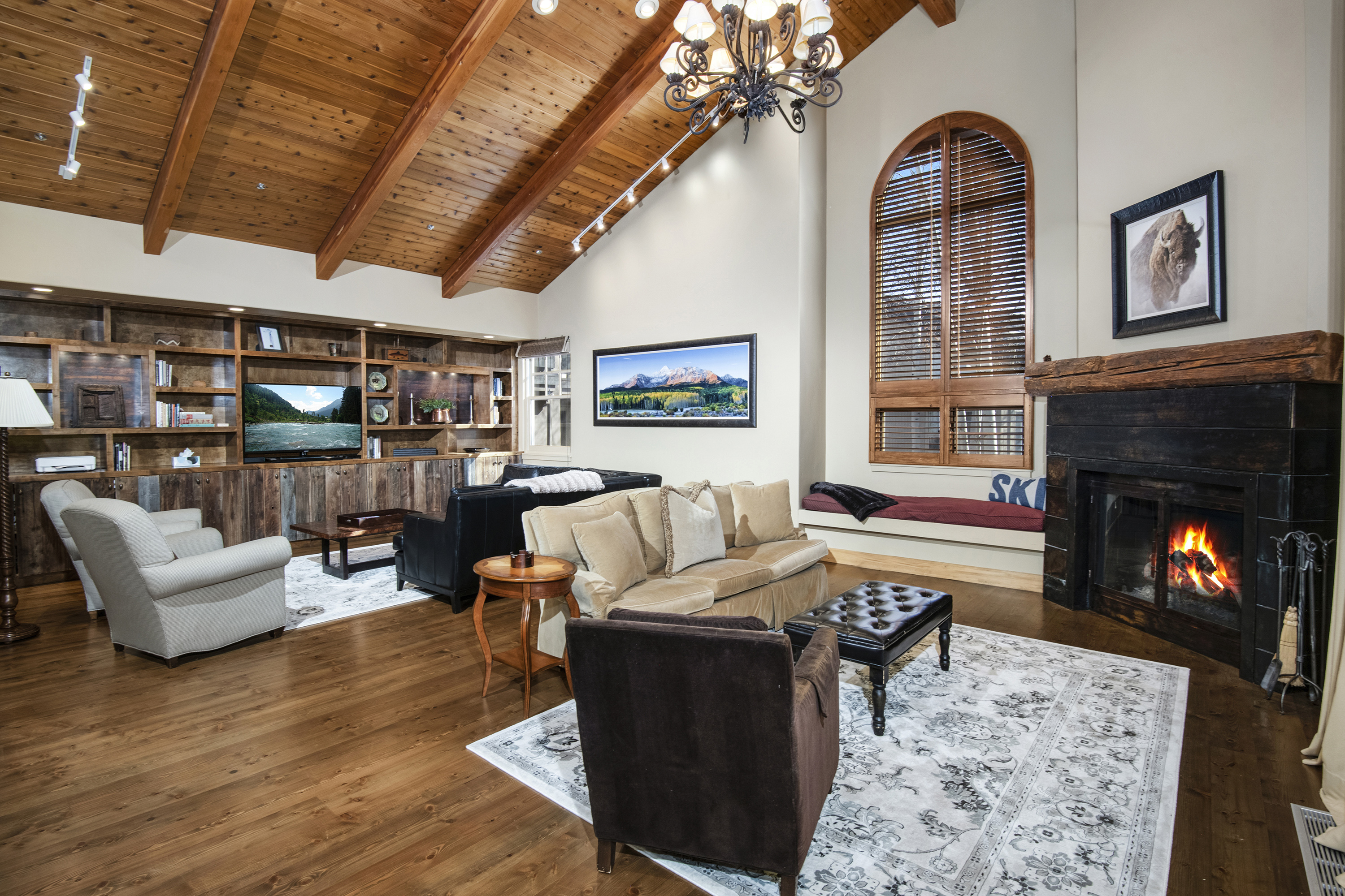 Main Living Room view to TV Room