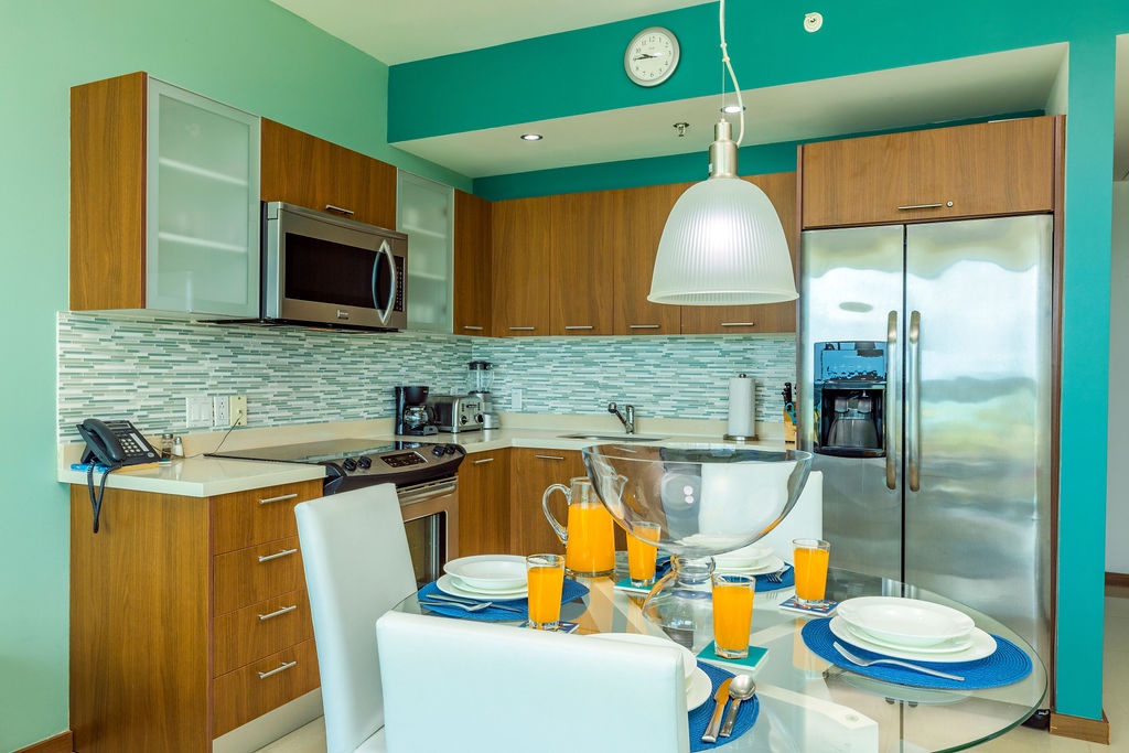 Dining and kitchen area