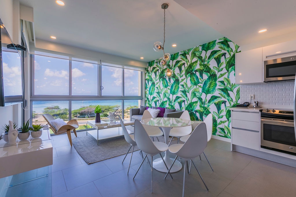 Dining room and living room
