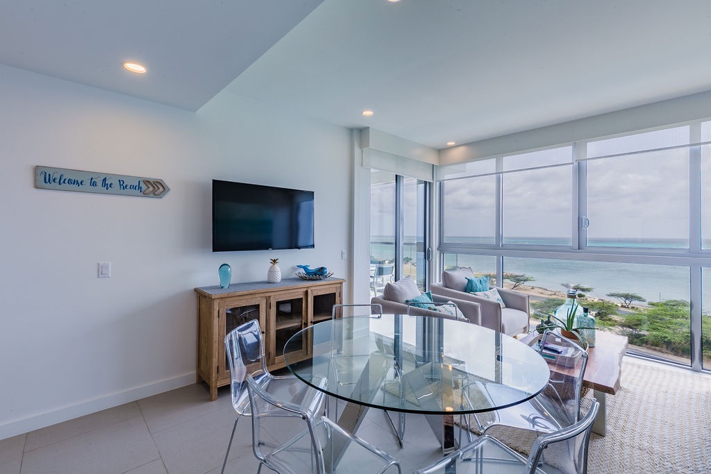 Dining and living room area