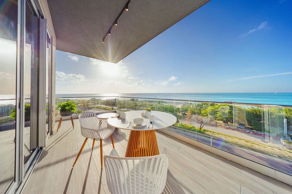 Step onto your private terrace and savor morning coffee with stunning sea views stretching to the horizon.