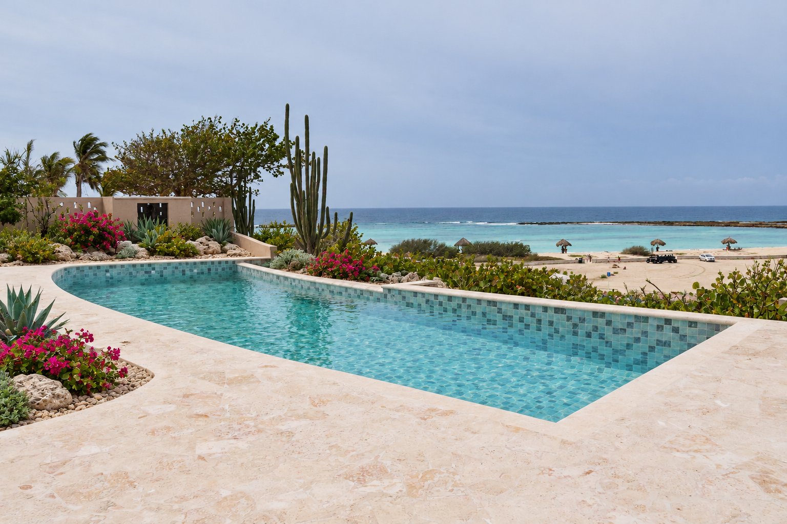 Baby Beach Panorama NEW Villa | 6BR, Infinity Pool & Ocean Views