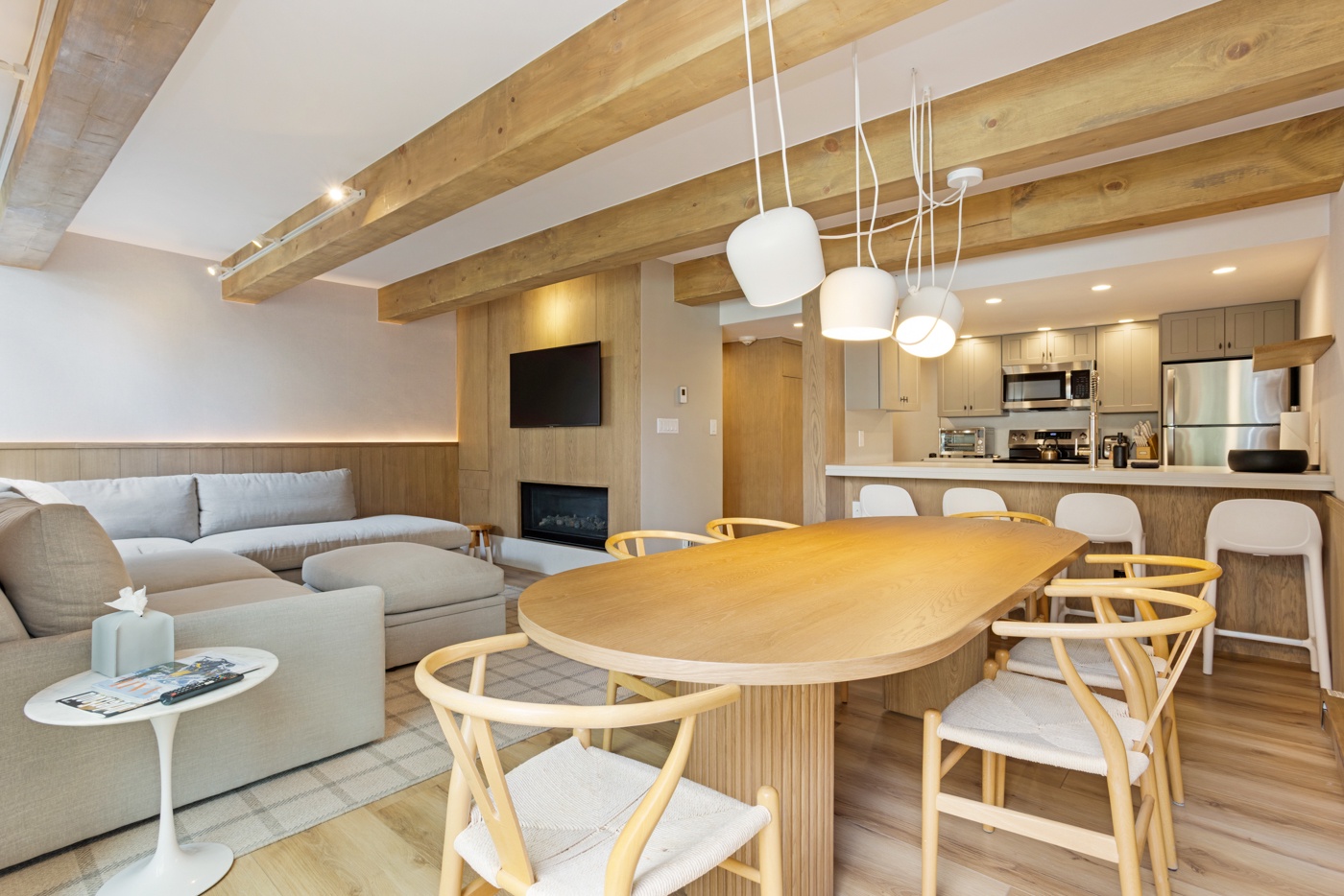 Dining Area & Living Room