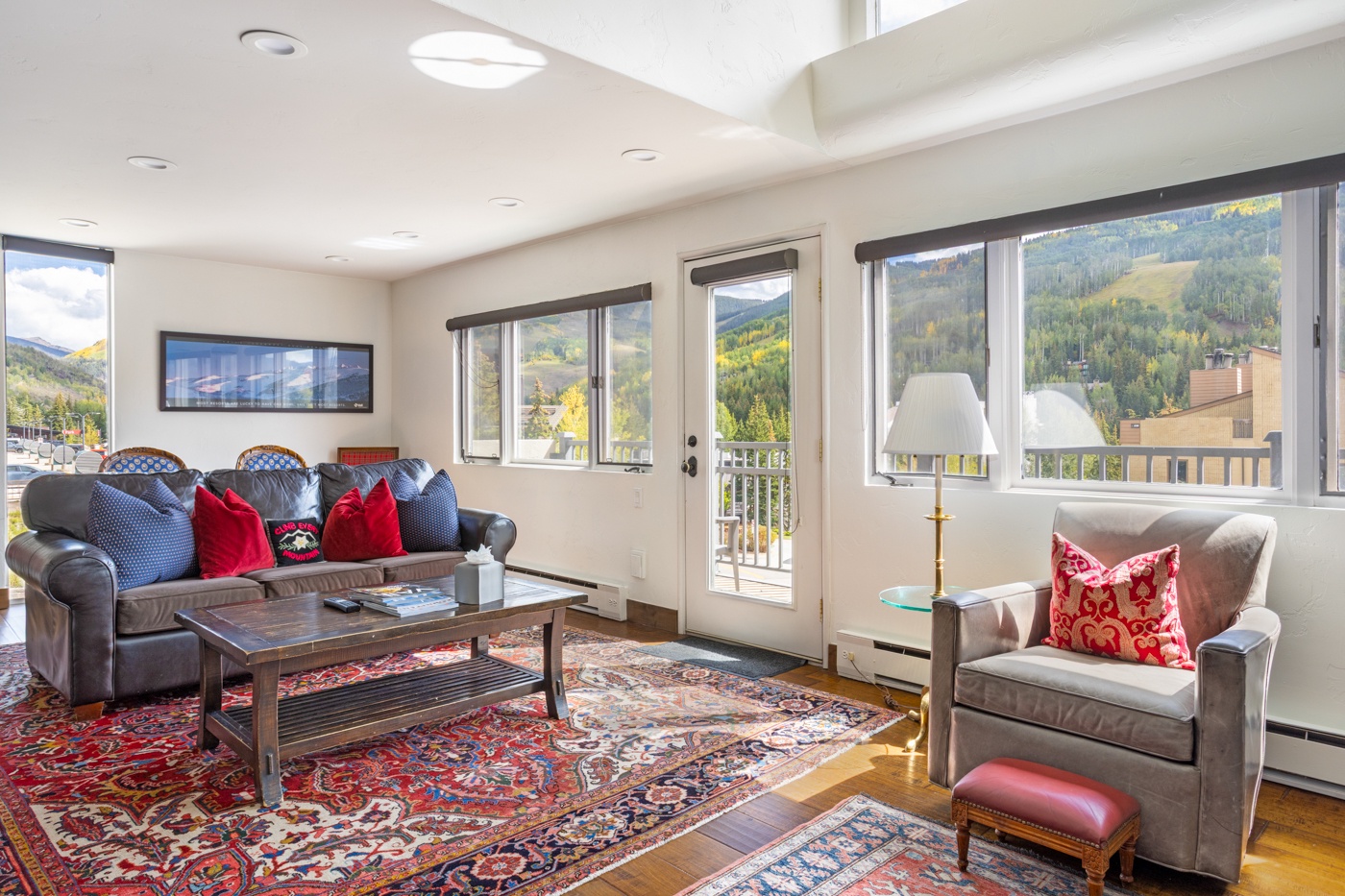 Living Room with Mountain View