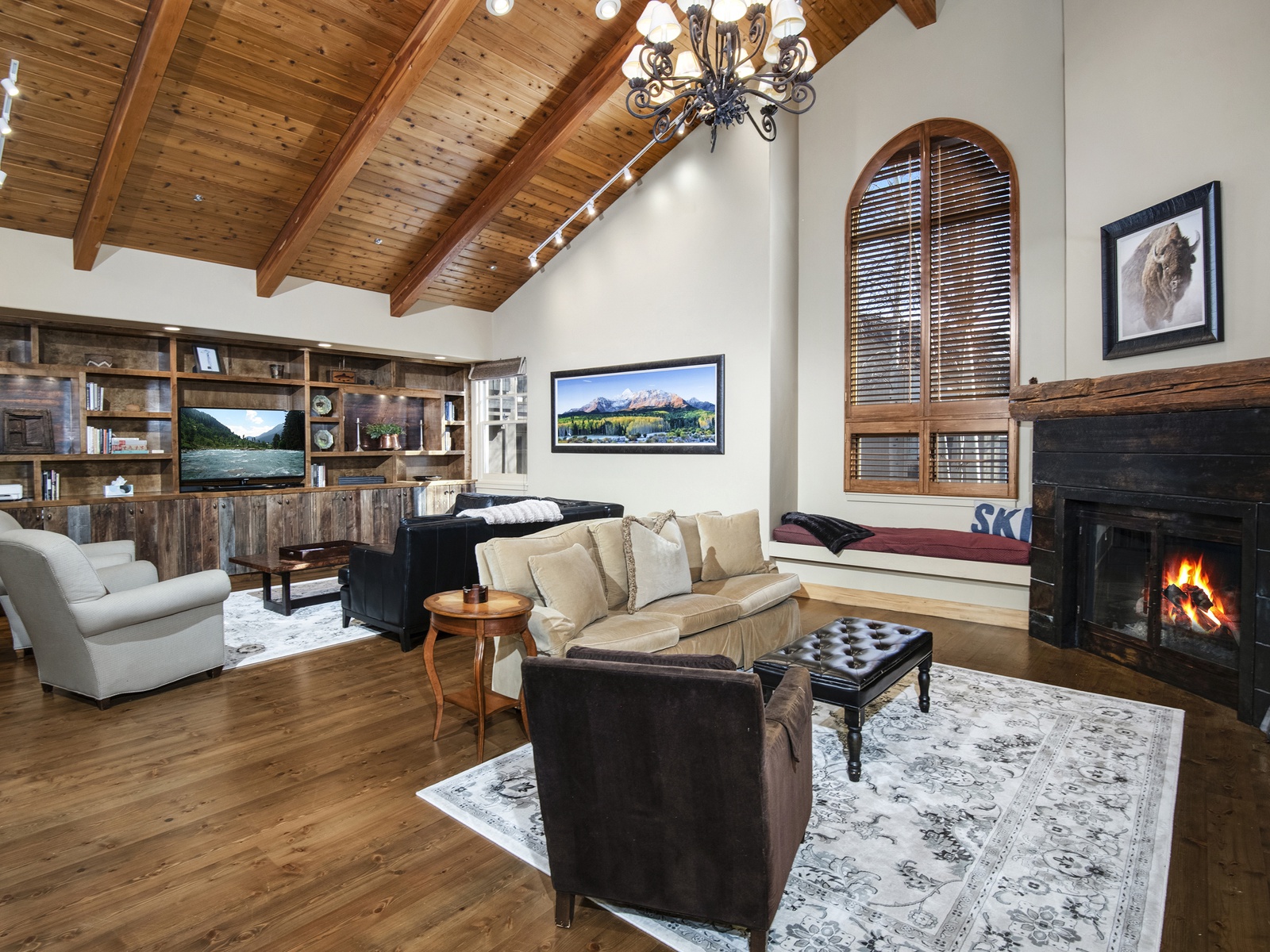 Main Living Room view to TV Room
