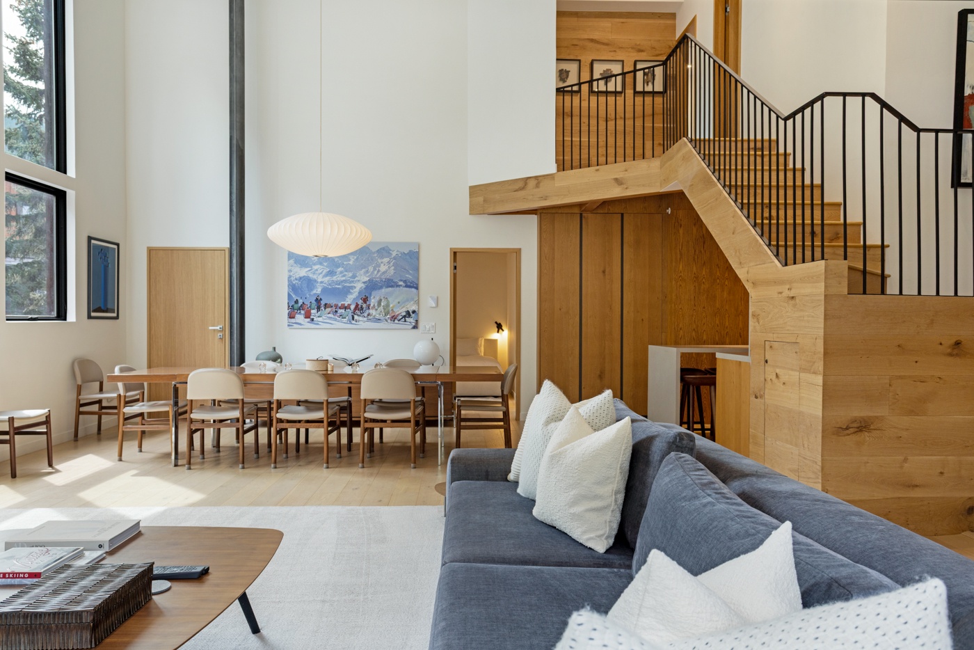 Dining Area with Staircase