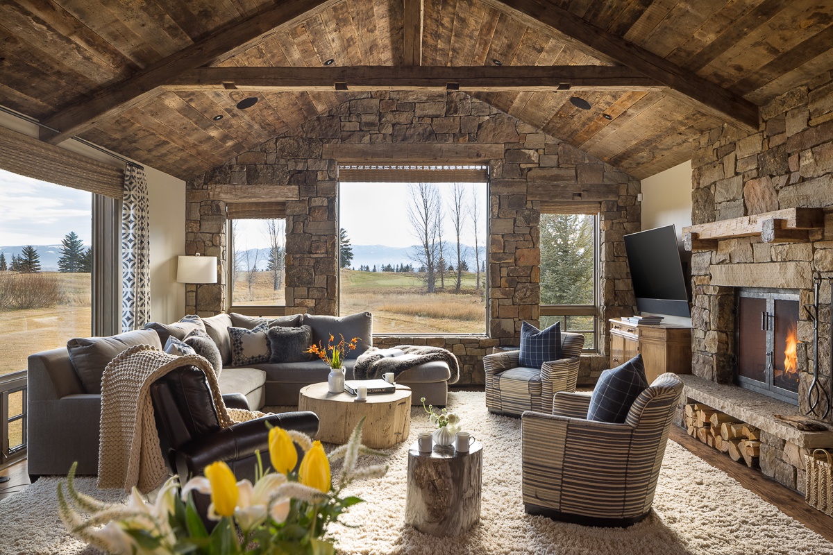 Great Room - Four Pines 77 - Teton Village, WY - Luxury Villa Rental