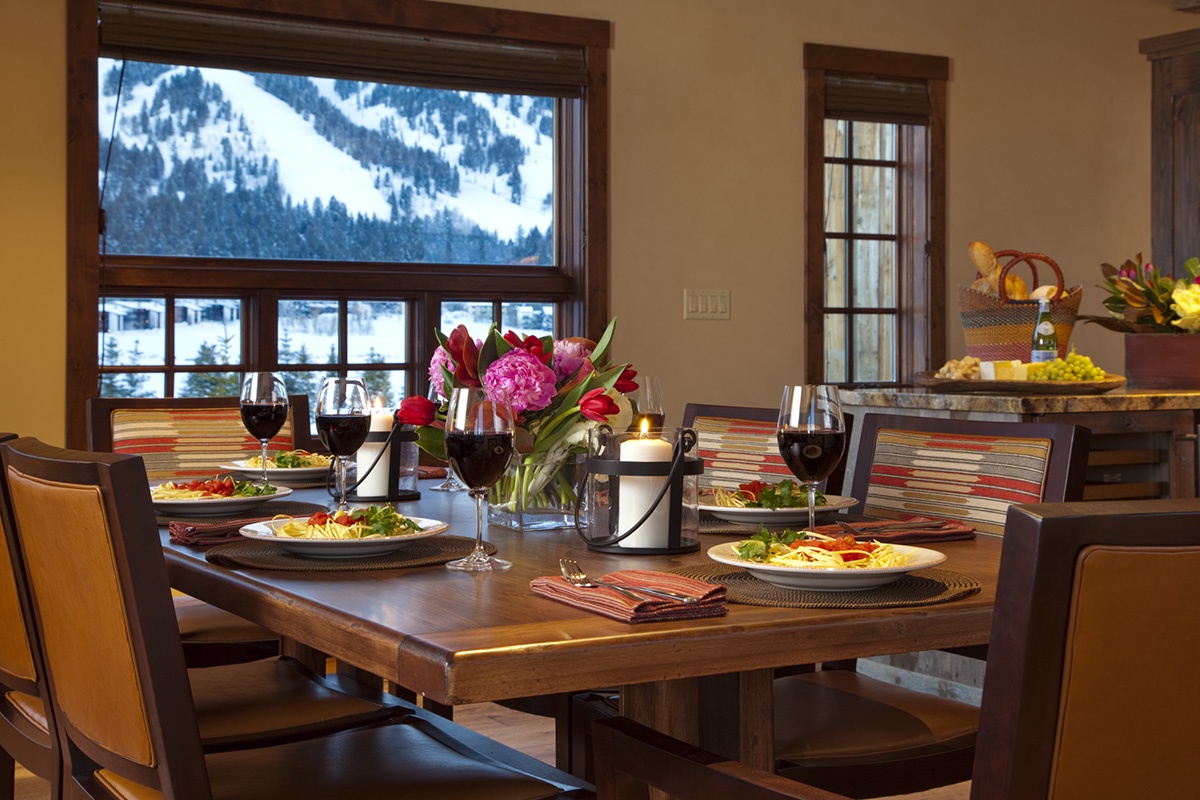 Dining - Shooting Star Cabin 08 - Teton Village, WY - Luxury Villa Rental