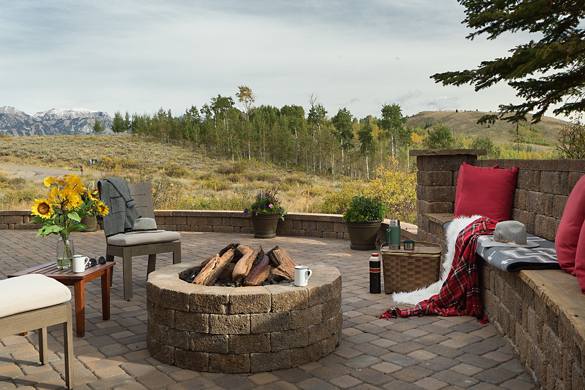 Patio - Two Elk Lodge  - Jackson Hole, WY - Luxury Villa Rental