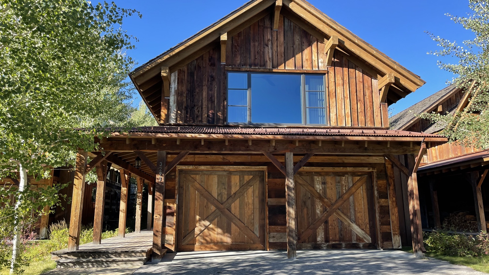 Front Exterior - Fish Creek Lodge 05 - Teton Village, WY - Luxury Villa Rental