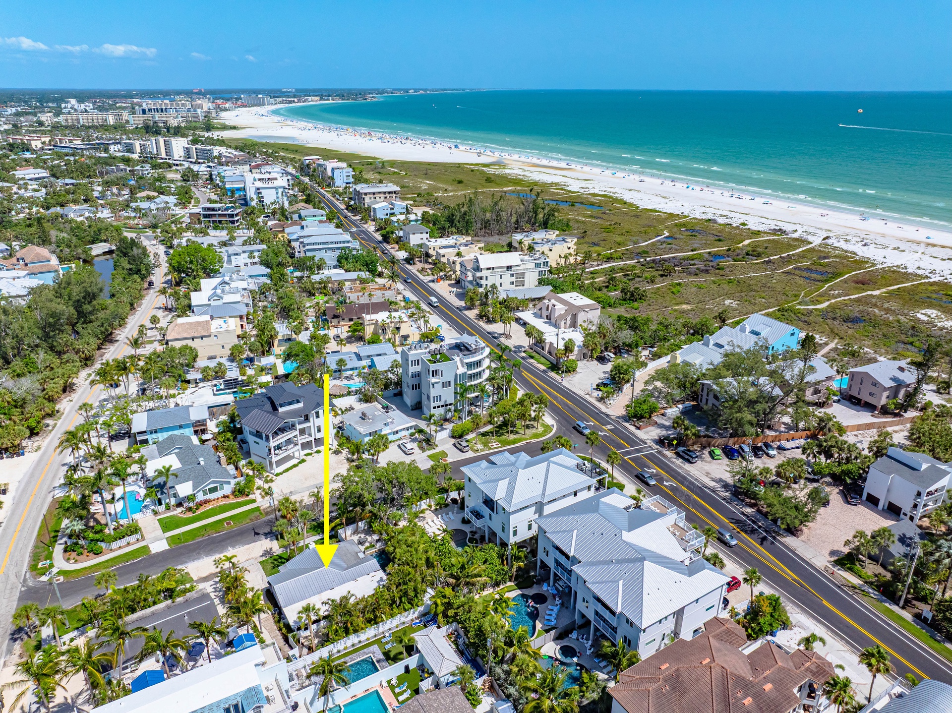 Aerial view of property location and surrounding area
