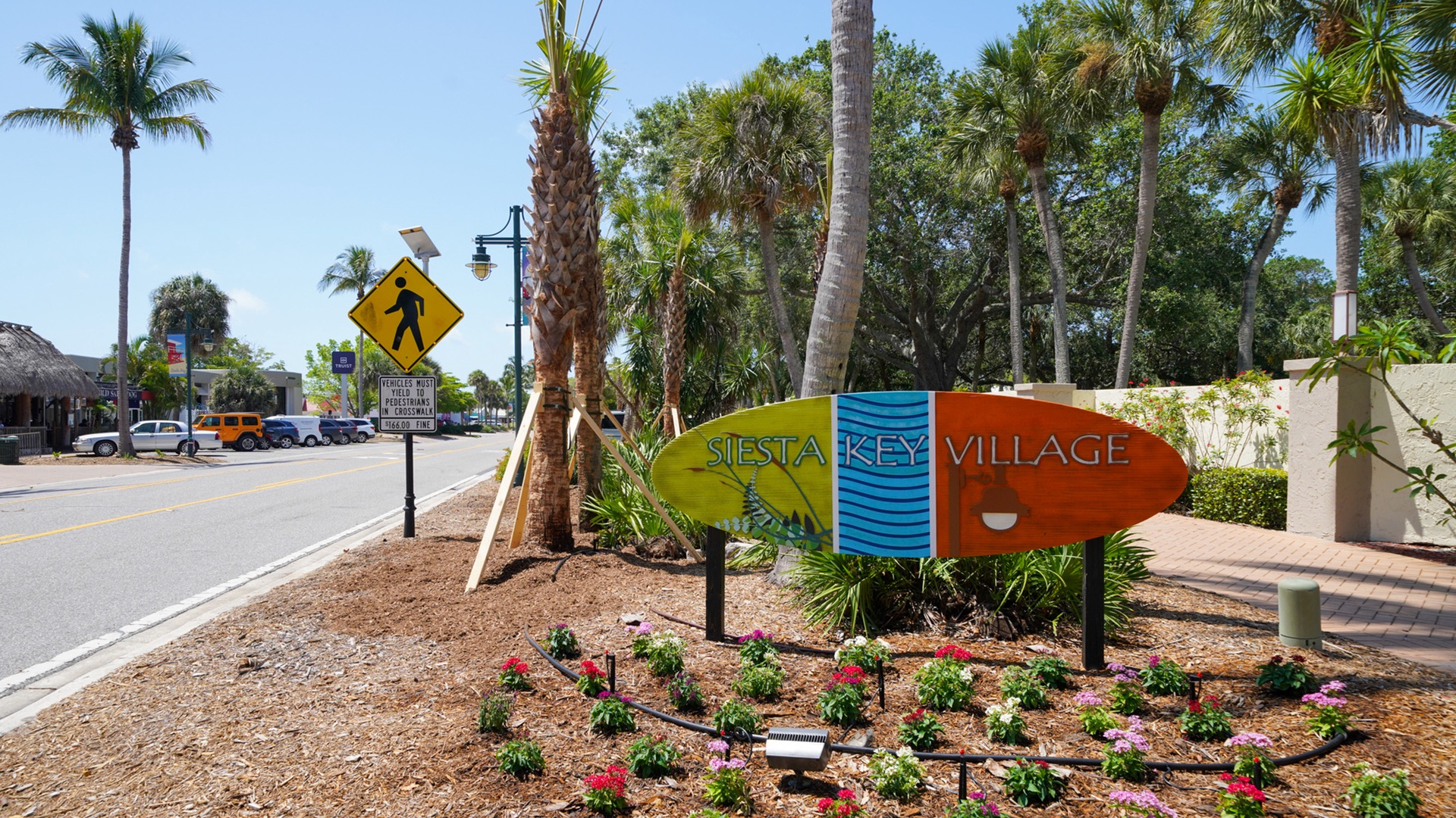 The welcoming Siesta Key Village, one of the most beloved island attractions