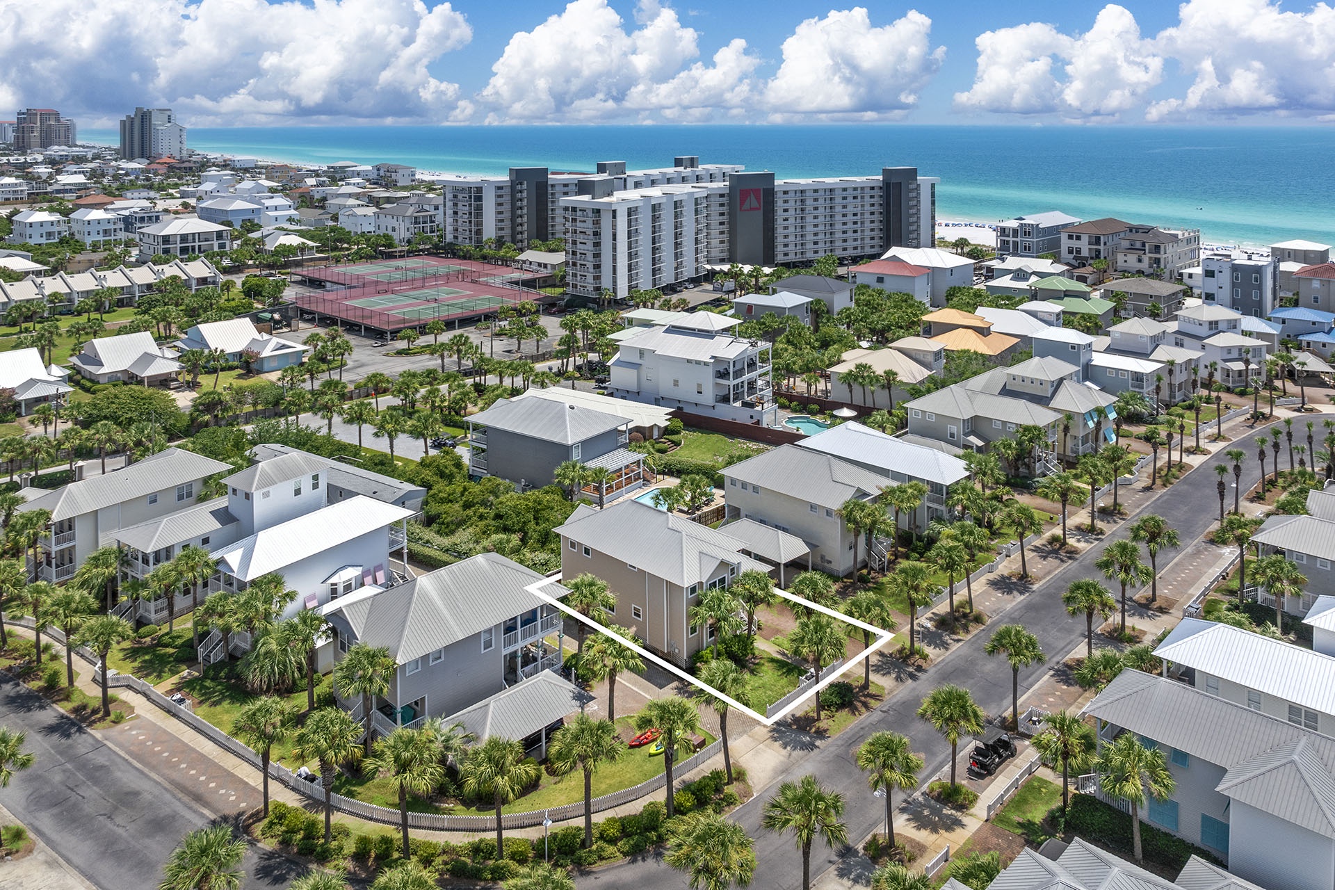 Sea Spray Cottage Drone Shot