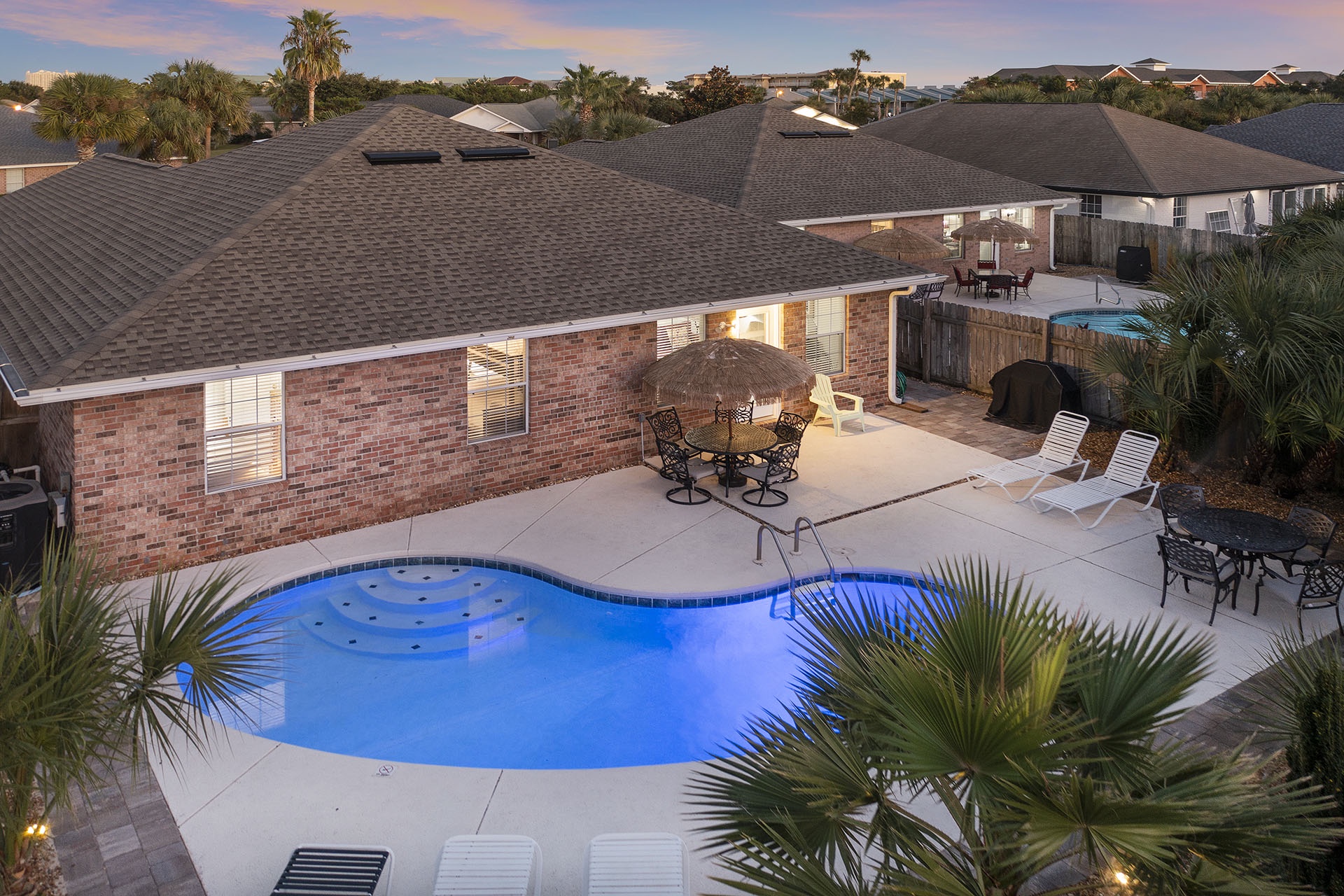 Palm Breeze Drone Night