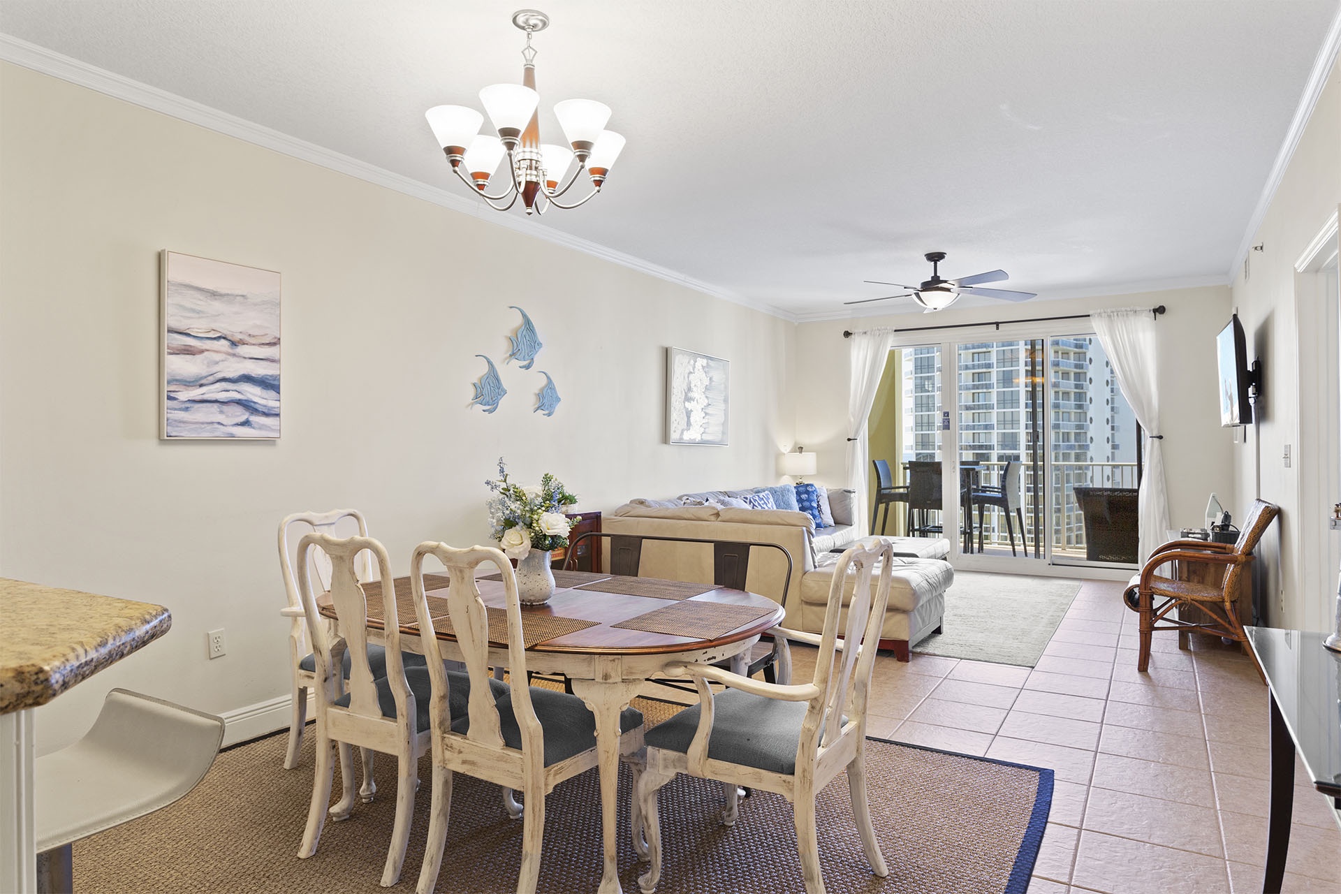 Ariel Dunes I 1002 Dining Room