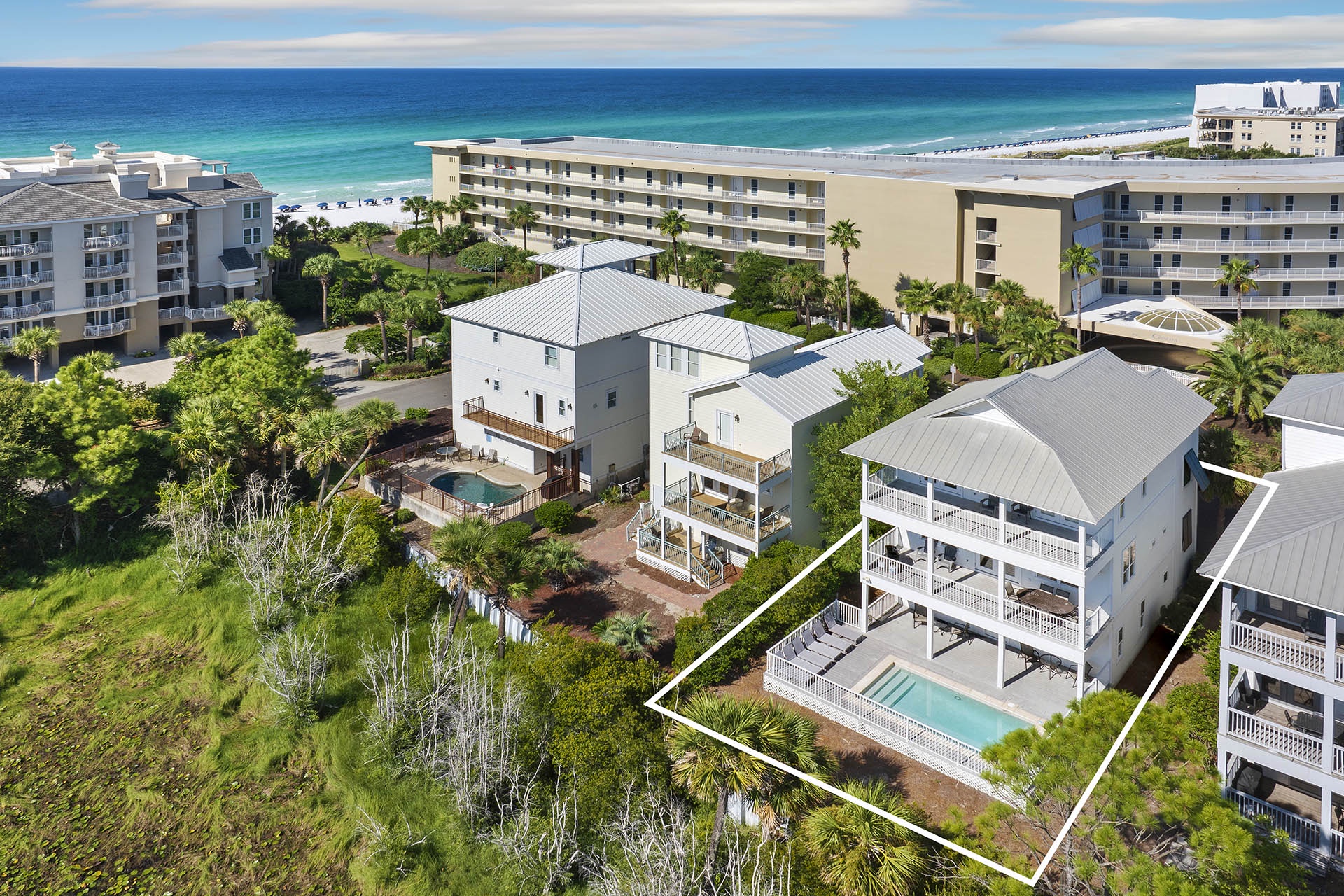 Paradise Villa Drone Shot Alt