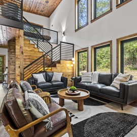 Luxe 634's cozy living area