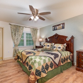One of Cs Creekside Condo's comfy bedrooms
