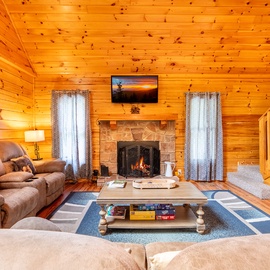 Moonshine Hollow's cozy living area