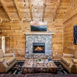 Lazy Dazy's cozy living area