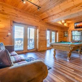 Lamp Post Lodge's game room