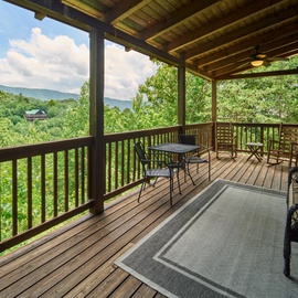 Simply Heaven in the Smokies' relaxing deck with views