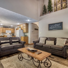 Foxes Den's cozy living area