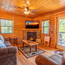Ridge Vista's cozy living area