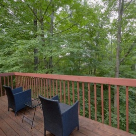 Foxes Den's relaxing deck