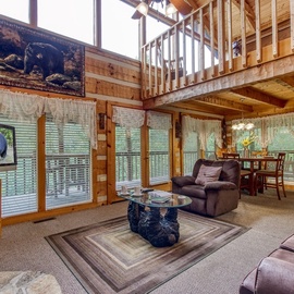 Just a Swingin's cozy living area
