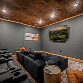Lookout Lodge's theater room