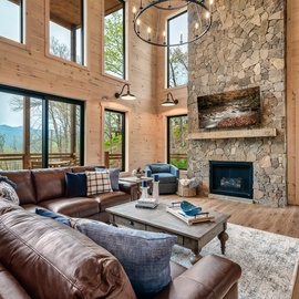 Glory's cozy living area