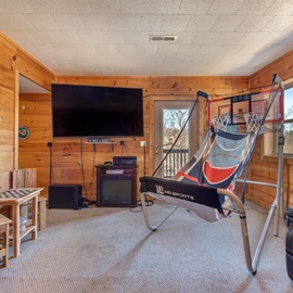 The Vinson's theater/game room