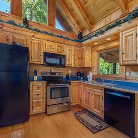 Night Moves' fully-equipped kitchen