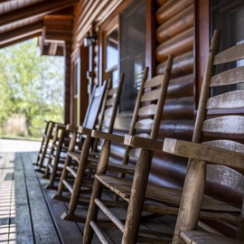 Cozy Bear Cove's relaxing deck