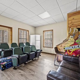 Lazy Dayz's game and theater room