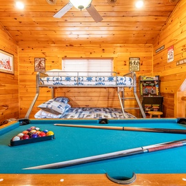 Rhythm & Blues' pool table in the loft