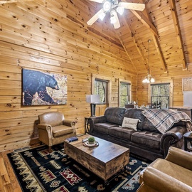 Lazy Dazy's cozy living area