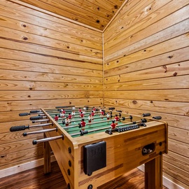 Foosball table upstairs