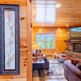 Smokey Waters' cozy living area